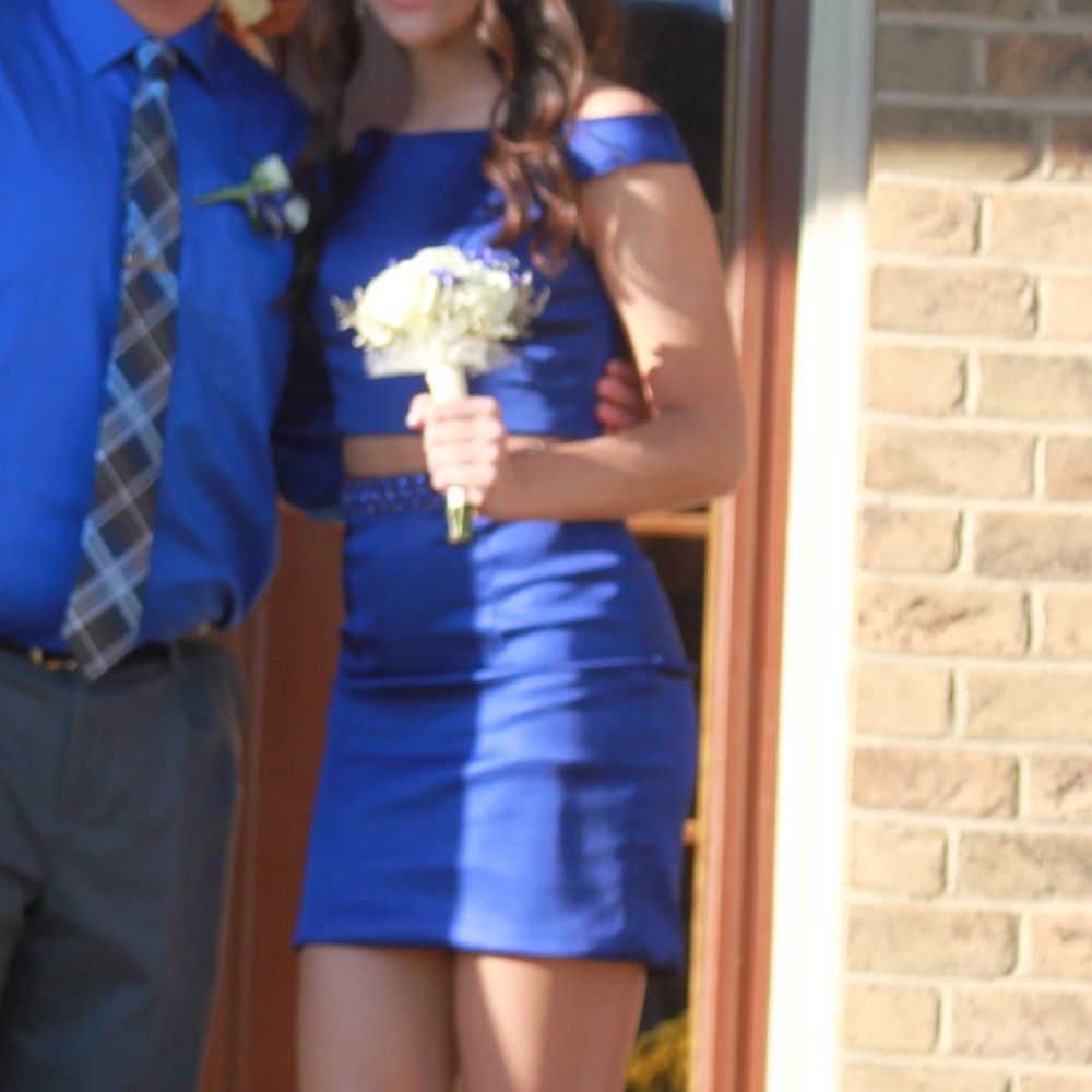 Sherri Hill Two Piece Homecoming Dress - Picture 4 of 5